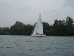 Navigation sous GV et foc solent autovireur